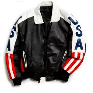 Mens Genuine Sheep leather jacket USA design
